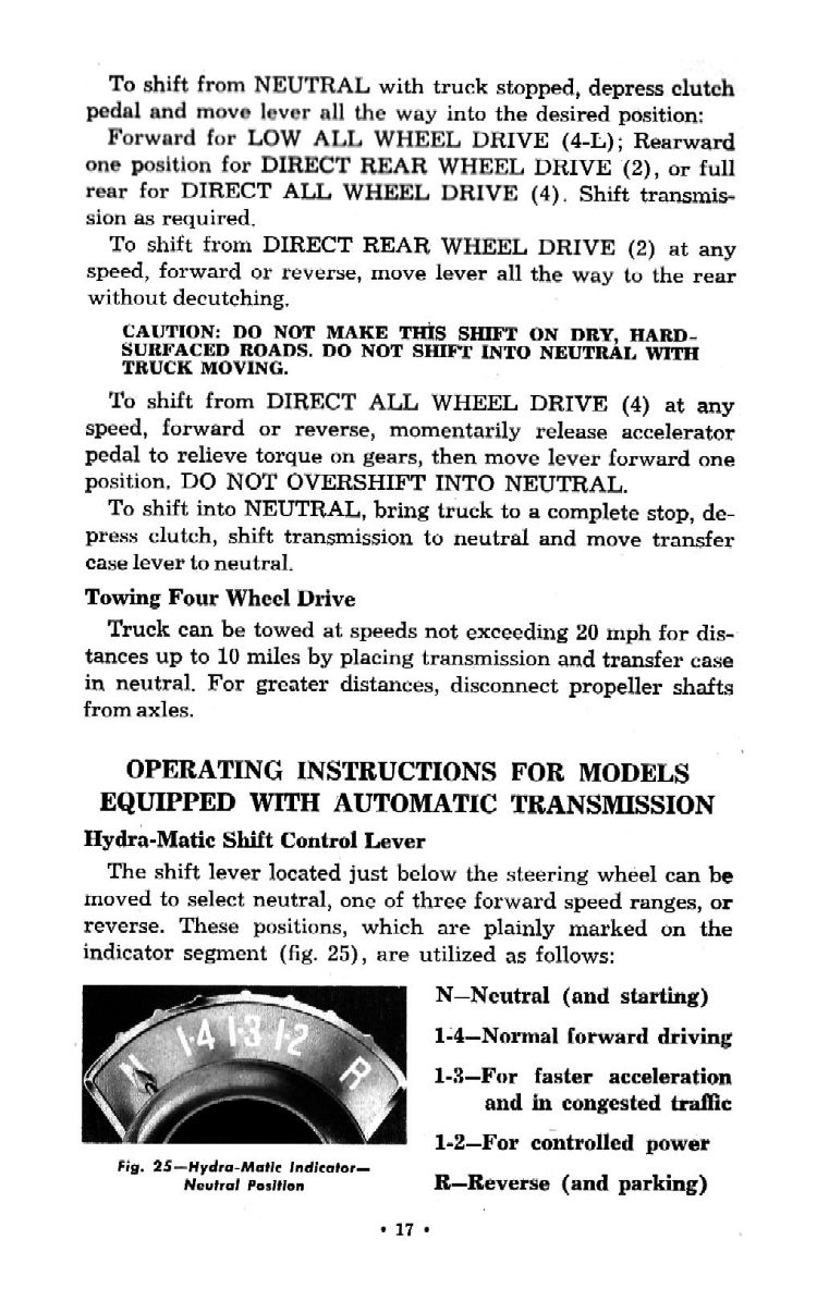1959 Chevrolet Truck Operators Manual Page 58
